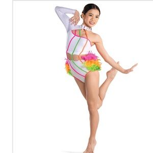 Tenth House Dance Costume with Colorful Feathers